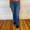 Riley-High Rise Wide Leg Waist Detail Jeans