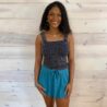 Seamless Winkle Stone Washed Tank Top
