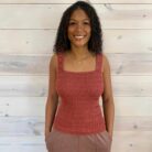 Seamless Winkle Stone Washed Tank Top