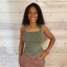 Seamless Winkle Stone Washed Tank Top