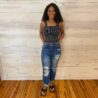 Annessa-Cuffed Straight Leg Jeans