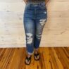 Annessa-Cuffed Straight Leg Jeans