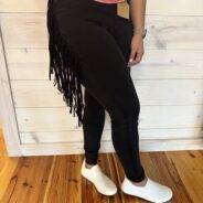 Ali-High Rise Side Fringe Skinny Jeggings