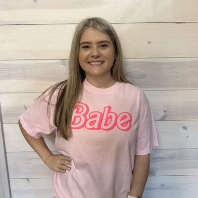 Babe Barbie Bubble Font Graphic Tee