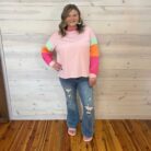 Color Block Long Sleeve Top