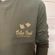 Cotton Creek Long Sleeve Fitted Crew Neck  Sitting Duck