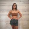 Spaghetti Straps Wireless Workout Padded Sports Bra