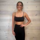 Spaghetti Straps Wireless Workout Padded Sports Bra