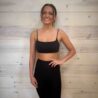 Spaghetti Straps Wireless Workout Padded Sports Bra