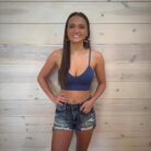 V-Neck Seamless Activewear Adjustable Padded Sports Bra