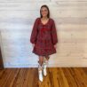 Polished Plaid Tiered Mini Dress