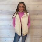 High Neck Puffer Vest