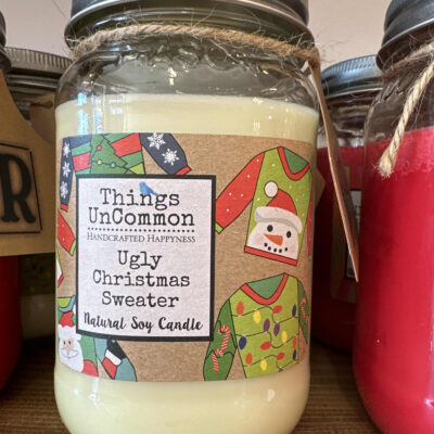Ugly Christmas Sweater Fresh Cotton Scent US Grown Soy Wax With Cotton Wick