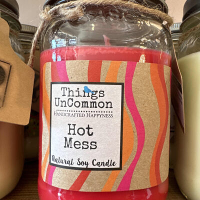 Hot Mess Spicy Cinnamon Scent US Grown Soy Wax Candle With Cotton Wick