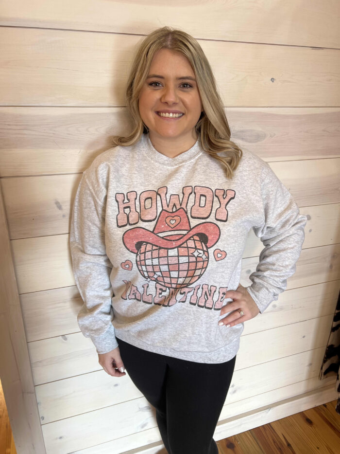 Howdy Valentine Graphic Sweatshirt