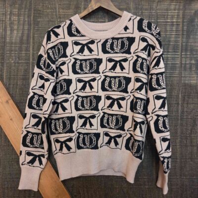 Western Bows And Horseshoes Sweater