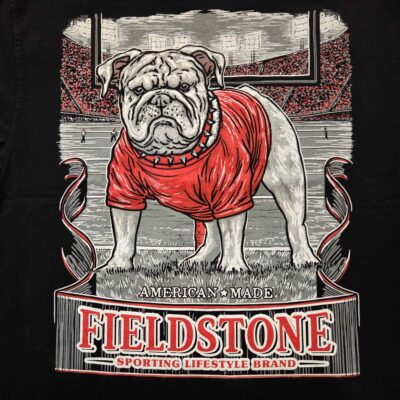 100% Cotton English Bulldog Fieldstone Sporting Lifestyle Brand Graphic Tee