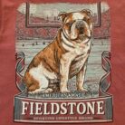 100% Cotton English Bulldog Fieldstone Sporting Lifestyle Brand Graphic Tee