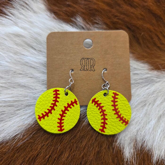 Softball Earrings