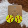 Softball Earrings