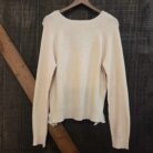 Lace Backless Knit Sweater Top