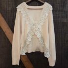 Lace Backless Knit Sweater Top