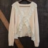 Lace Backless Knit Sweater Top