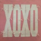 Bow Sequin XOXO Graphic Exposed  Seam Baggy Sweatshirt