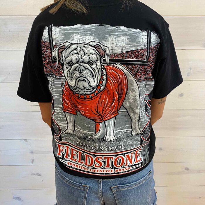 100% Cotton English Bulldog Fieldstone Sporting Lifestyle Brand Graphic Tee