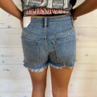 Mandy-Mid Rise Distressed Shorts