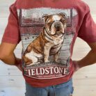 100% Cotton English Bulldog Fieldstone Sporting Lifestyle Brand Graphic Tee