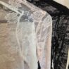 Mock Neck Floral Lace Mesh Long Sleeve Top