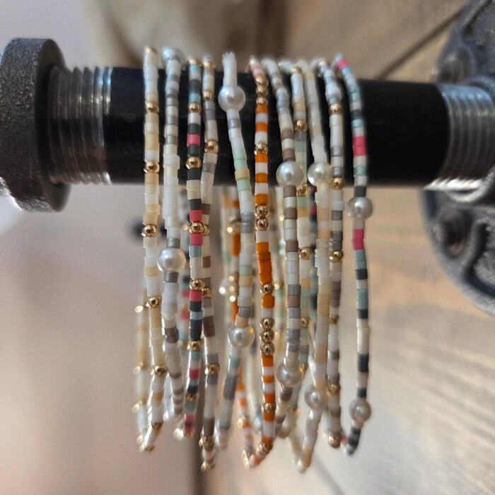 Dainty Mini Layered Ball Beaded Bracelet
