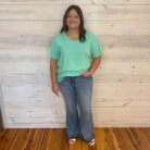 100% Cotton Boyfriend V-Neck Tee
