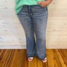 Laney-High Waist Tummy Control With Release Hem Flare