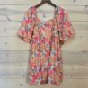 Summer Floral Square Neck Puff Sleeve Babydoll Dress