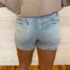 Coral-High Waist Trouser Short