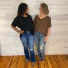 Woven Airflow V-Neck Dolman Short Sleeve Top