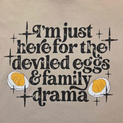 Here For The Deviled Eggs Fall Graphic Tee