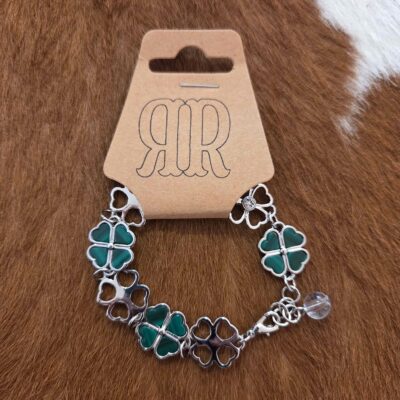 Shamrock Clover Link Bracelet
