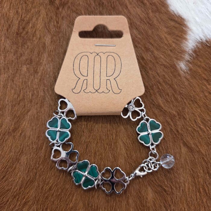 Shamrock Clover Link Bracelet