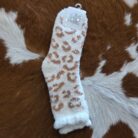 Plush Cozy Leopard Print Socks