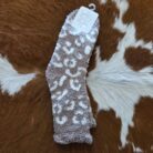 Plush Cozy Leopard Print Socks