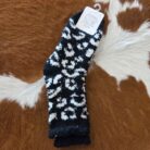 Plush Cozy Leopard Print Socks