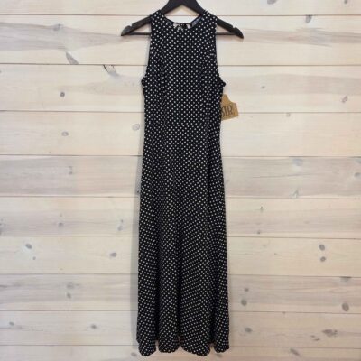 Lace-Up  Backless Elegant Polka Dot Sleeveless Dress