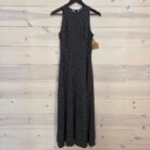 Lace-Up  Backless Elegant Polka Dot Sleeveless Dress