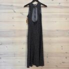 Lace-Up  Backless Elegant Polka Dot Sleeveless Dress