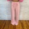 Acid Wash Fleece Palazzo Sweatpants with Pockets