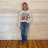 Tis The Season Split Neck Graphic Crewneck
