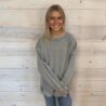 Halo Washed French Terry Exposed Seam Sweatshirt